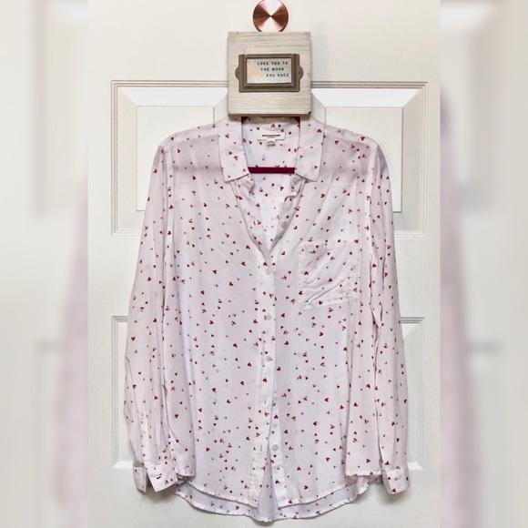 BeachLunchLounge ❤️Hearts Valentines Day ❤️Top L - Picture 7 of 7